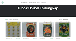 Desktop Screenshot of grosirherbalonline.com