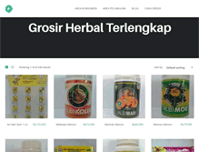 Tablet Screenshot of grosirherbalonline.com